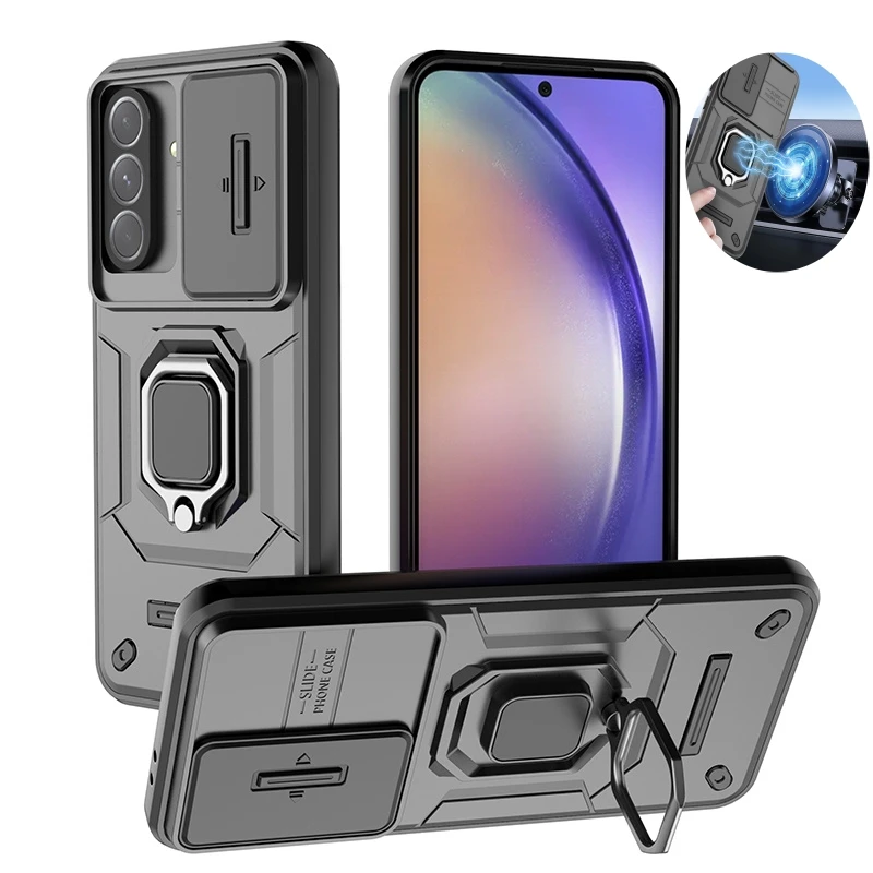 For Samsung Galaxy A26 A36 A56 5G Case Armor Slide Camera