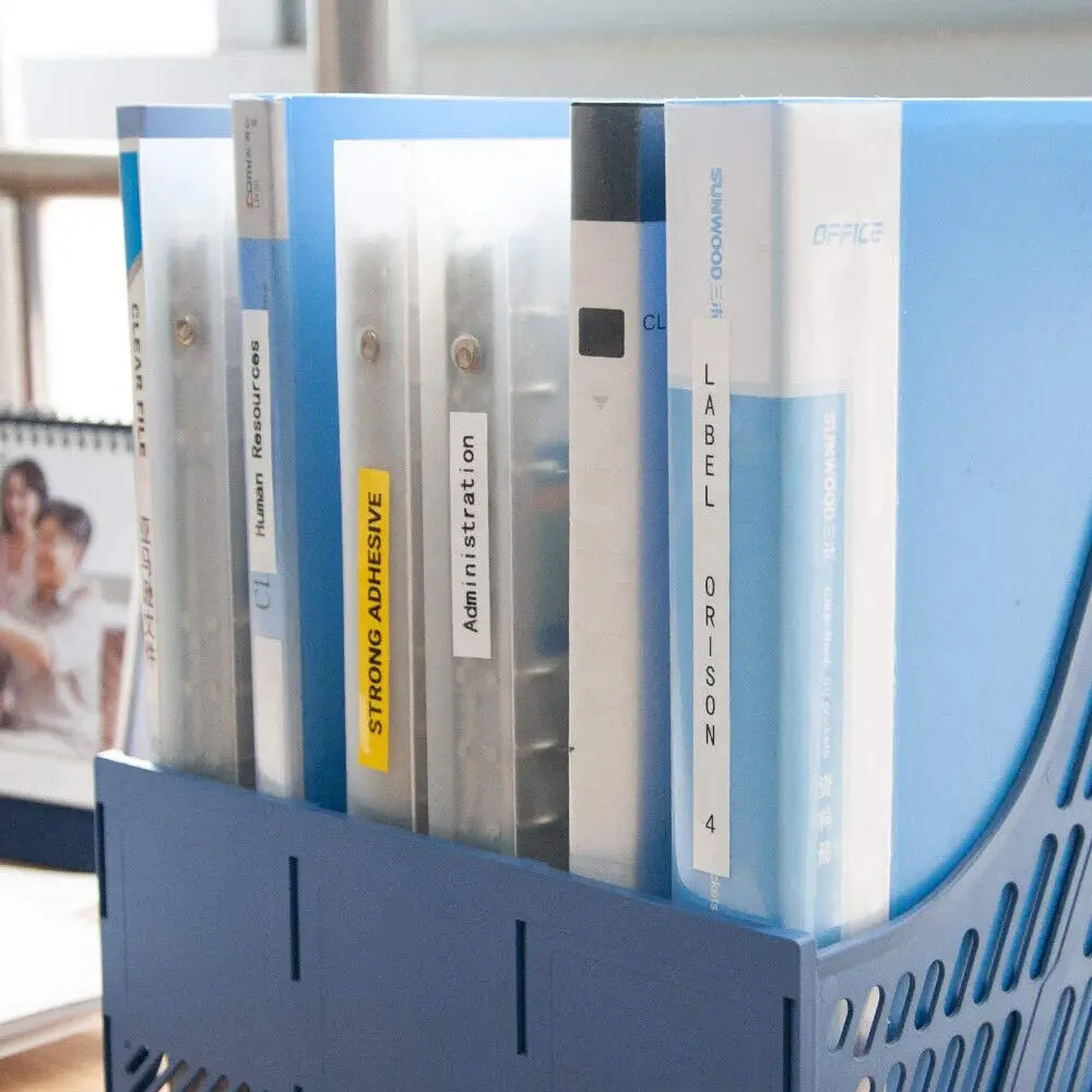 Dymo D1 45013 45018 45803 라벨 테이프, 라벨 관리자 300 350 350D 360D 400, 12-19mm 라벨 테이프, 흰색 검정색 및 노란색 검정색, 10 개