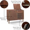 Everett Mid-Century Modern Media Console, Mahogany 4