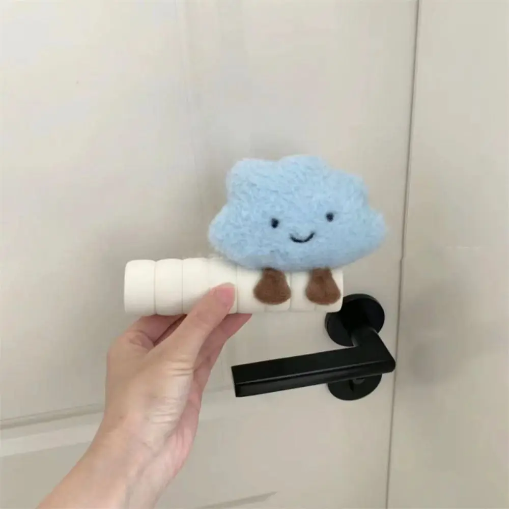 2Pcs/set Anti Collision Door Handle Gloves Cartoon Cloud Anti-Static Doorknob Sleeve Silent Anti-Slip