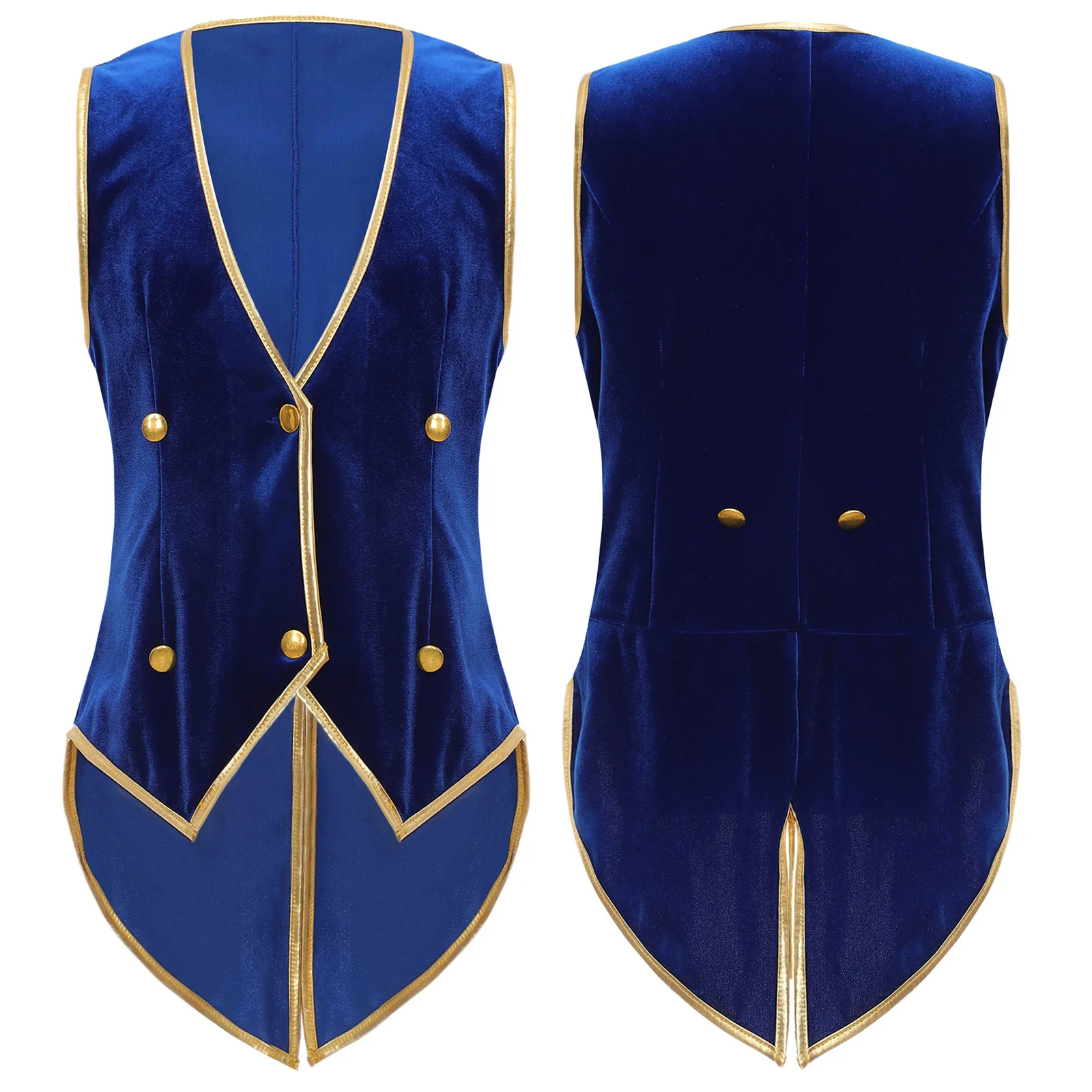 Kinder Jungen mittelalter liche Renaissance viktoria nische Weste Steampunk Gothic Samt Frack Halloween Karneval Vampir Cosplay Kostüm – Detail 12