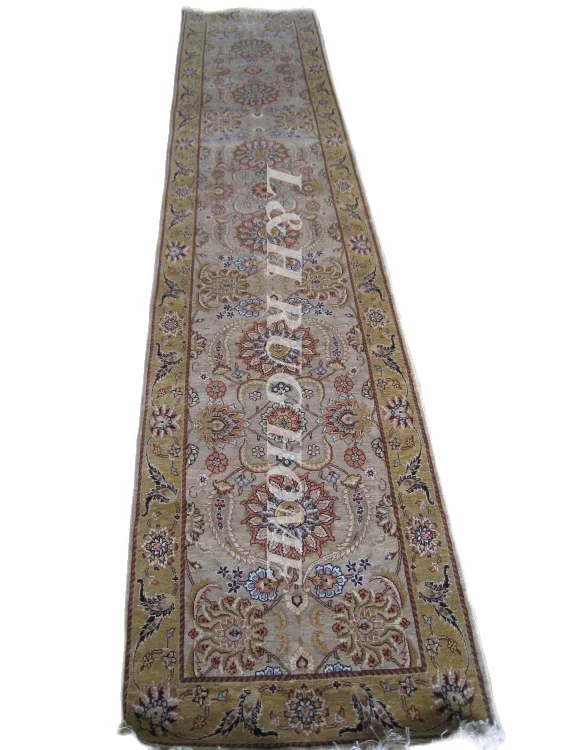 

Бесплатная доставка 2,5 'x 12' 160 линия персидский шерстяной ковер, ручной вязки шерстяной искусственный Восточный персидский ковер, разные цвета