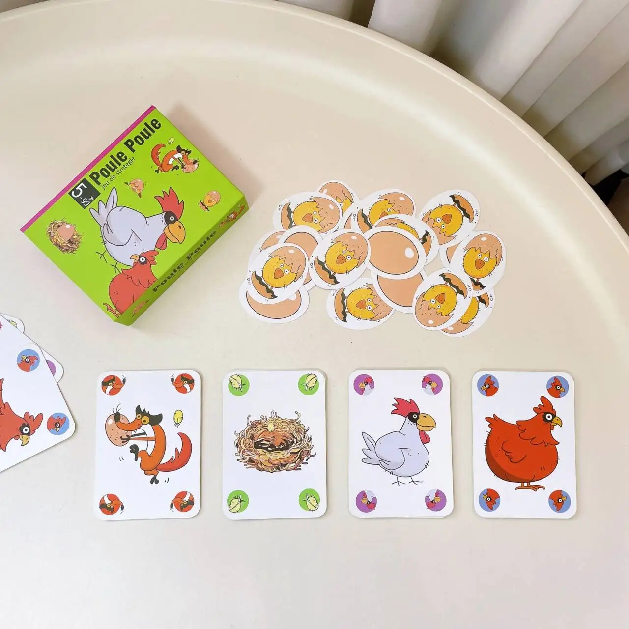 Chicken Chiu Chiu Board Game Grow Up Without Children, 5-8 Years Old Casual Party Card Game, Intellectual Children's Day Gift