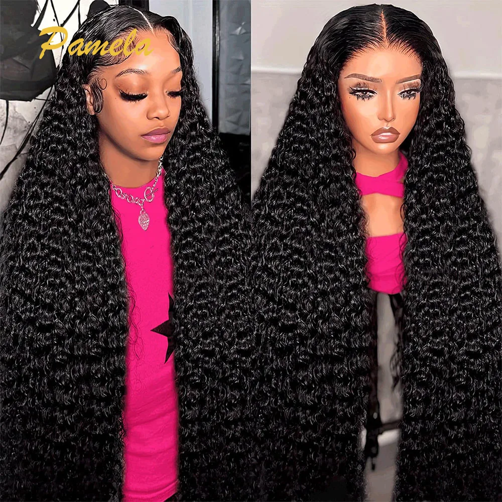250 Density Burmese Curly Hair Wig 13x4 Transparent Lace Front Human Hair Wig Glueless Wigs Human Hair Preplucked Ready To Wear