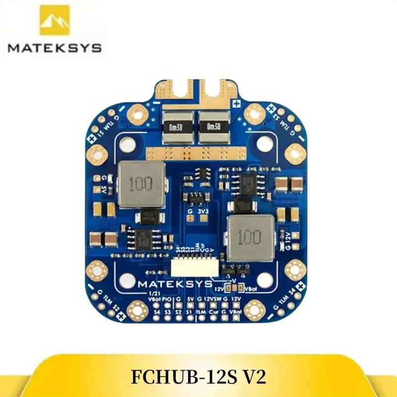Matek FCHUB-12S V2 PDB 5V/12V BEC Capteur Courant 3-12S Lipo Drone FPV
