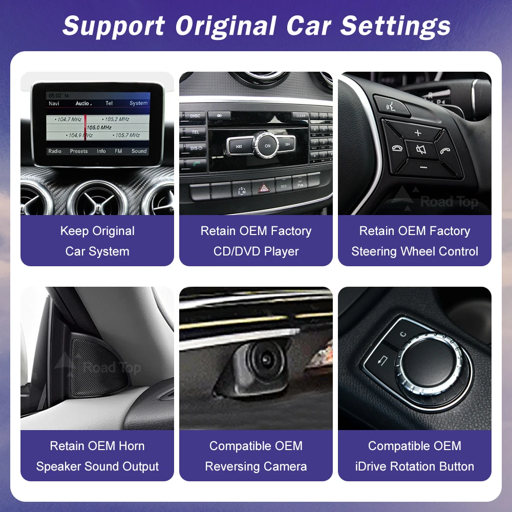 Reproductor Multimedia con Android y pantalla táctil para Mercedes, inalámbrico con CarPlay autorradio, Linux, para Mercedes Benz A, B, CLA, GLA, W176, W246, 2013-2015, NTG4.5 5