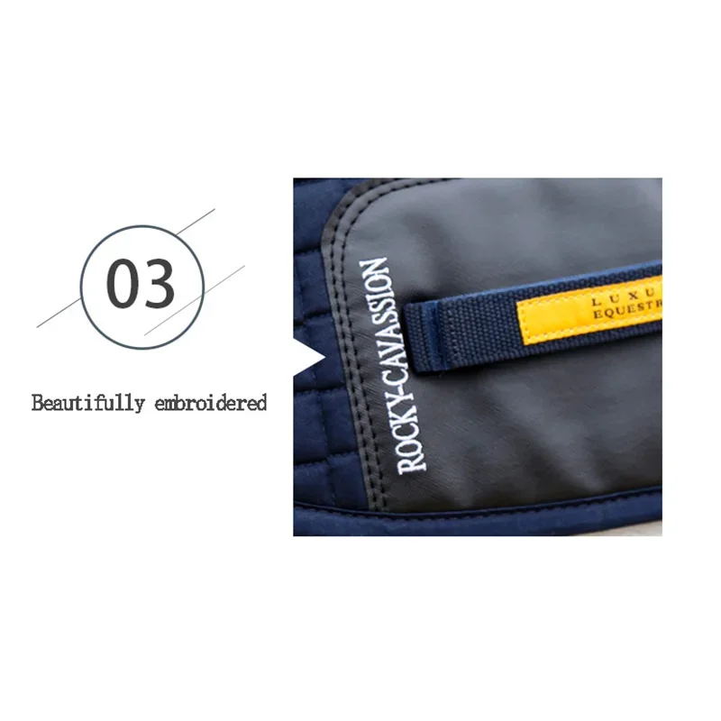 Equestrian Sweat Absorbent Pad 3D Sweat Absorbing Saddle Pad Comfort Shock Absorption Horse Equipment