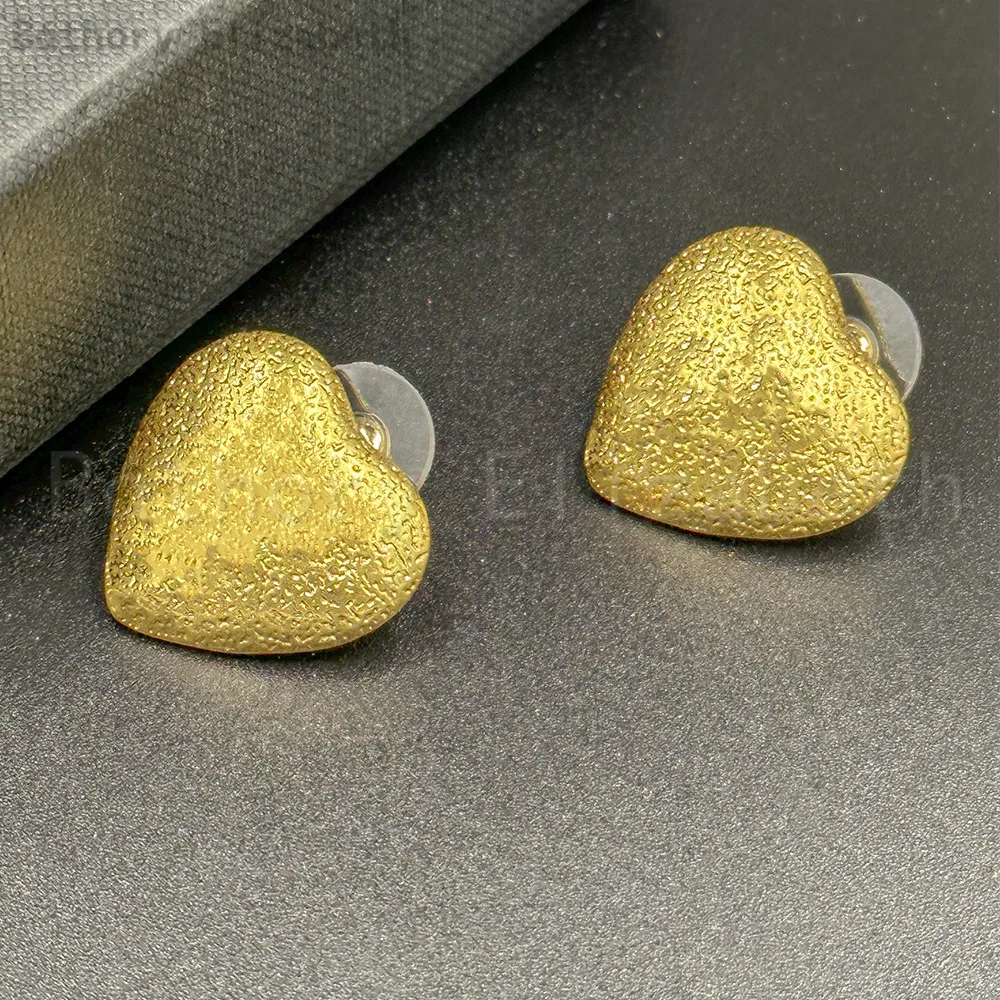 

Báthory Elizabeth Vintage Fashion Designer Gold Heart Earring Luxury Jewelry Woman High Quality Birthday Party Gift