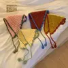 Handmade Crochet Headscarf Gift Hollow Knitted French Pastoral Style Headband Towel Retro Hairband 2