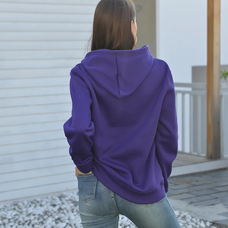 YRYT New women's letter print fashion simple round neck pullover autumn and winter women's hoodie