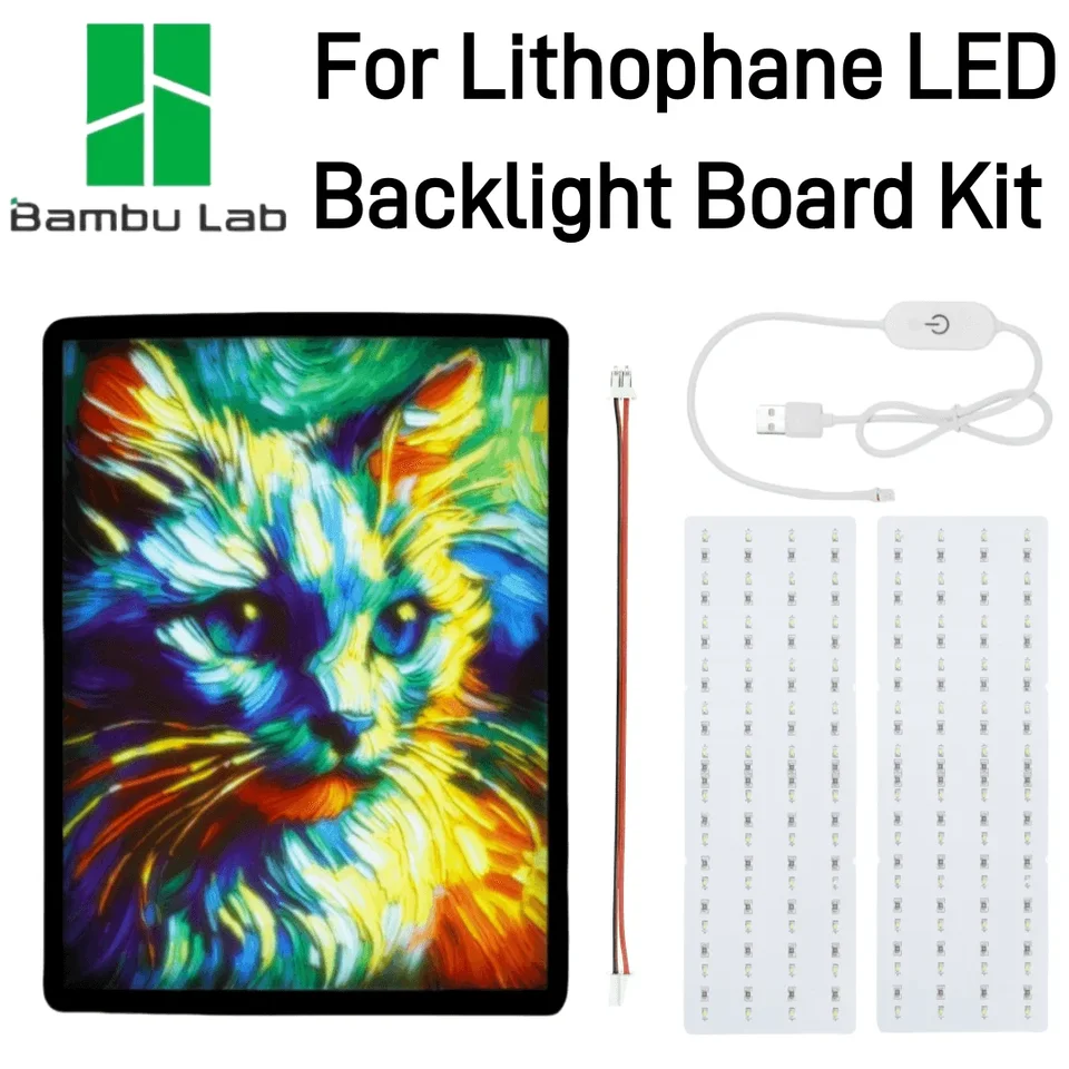 CMYK Lithophane LED Backlight Board Kit Compatible Martinique