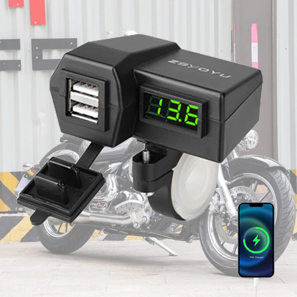 

USB-зарядные устройства для мотоциклов, 5 В, 3,0 А, 12-24 В