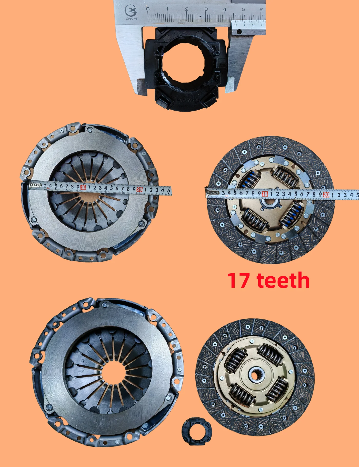 Dongfeng Fengxing 4A91/92 clutch pressure plate, clutch plate, release bearing set for Lingzhi X3 XV X5 SX6 T5 EVO manual transm