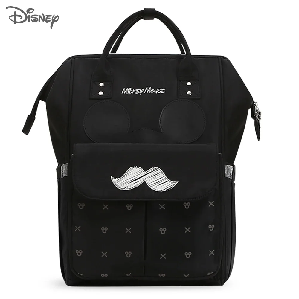 

Disney Baby Diaper Bag Backpack USB Bottle Insulation Bags Minnie Mickey Large Capacity Travel Oxford Feeding Baby Mummy Handbag