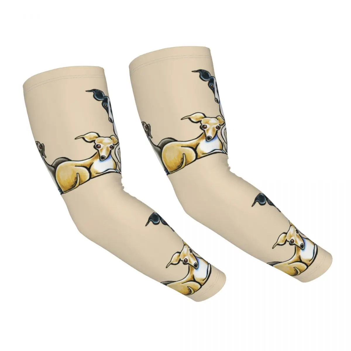 

Italian Greyhound Trio Sports Compression Arm Sleeves Warmer Women Men Whippet Sighthound Dog UV Protection Tattoo Cover Up
