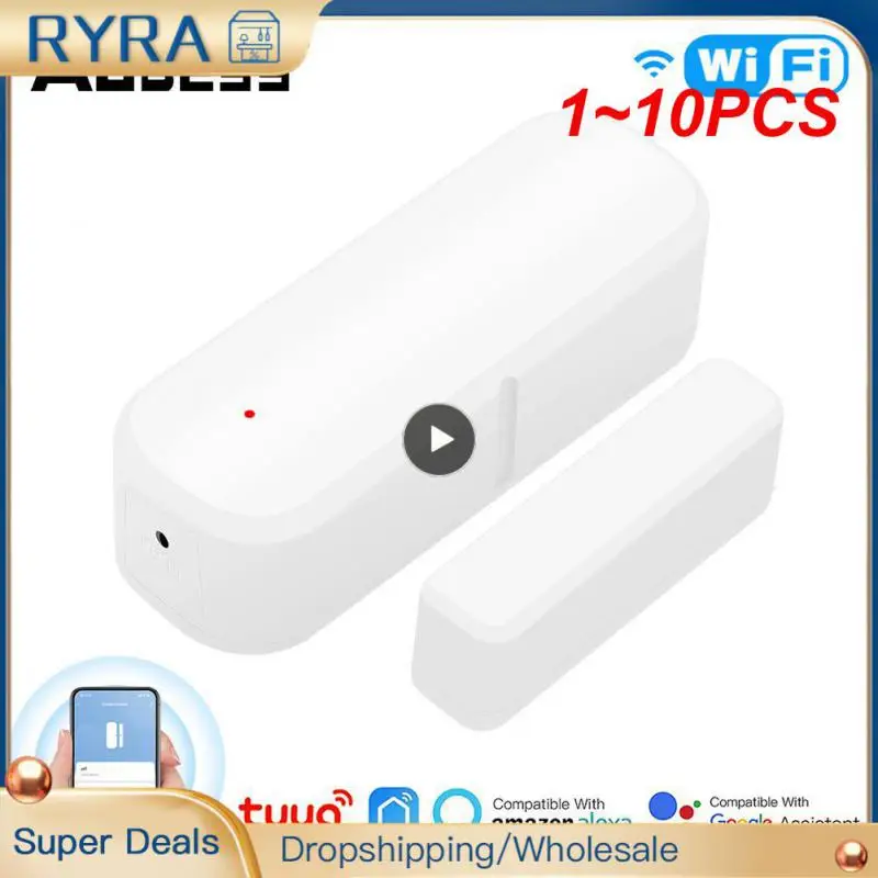 

1~10PCS Tuya WiFi Door Sensor Open/Close Detector Window Door Sensor APP Remote Control Linked Alarm Smartlife Support Alexa