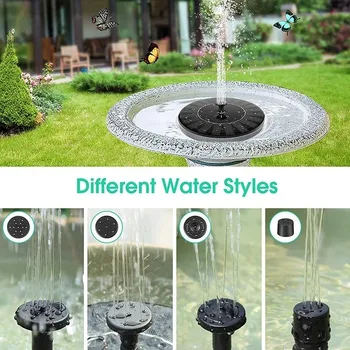Solar Light Water Fountain Pool Pond Waterfall Fountain Garden Supplies Decoration Outdoor Solar Powered Fountain Bird Baths - Image 3
