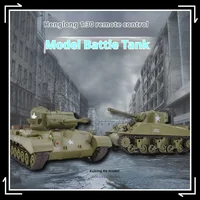 Rc Henlong Remote Control 1/30 Tank American Sherman Pershing Infrared Main Battle 2.4hhz Wireless Tank Model Toy Boy Gifts 1