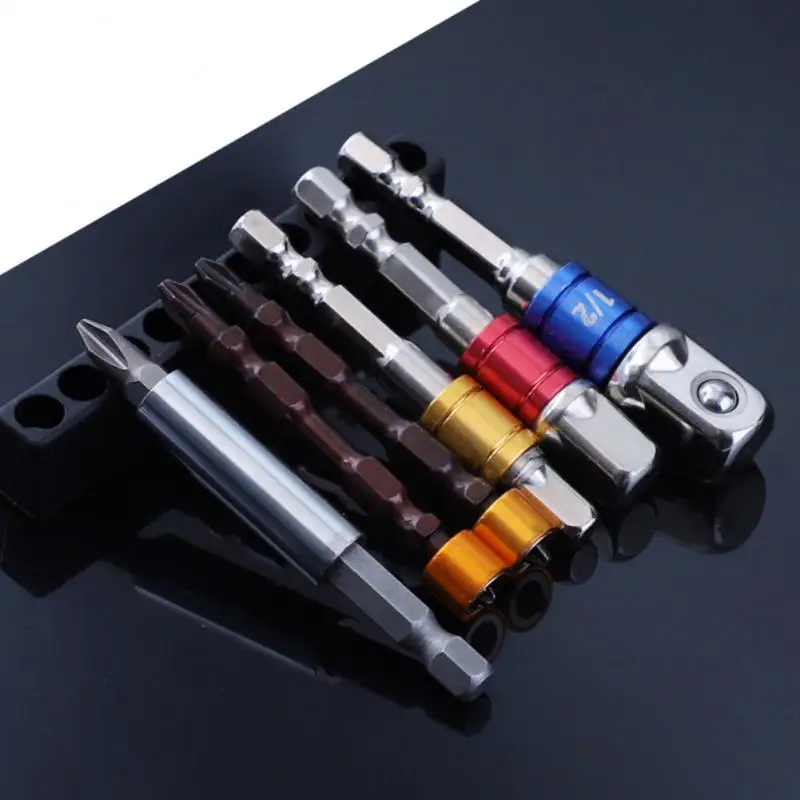 6Pcs Drill Socket Adapter Impact Drill Extension Drill Bits Bar Socket