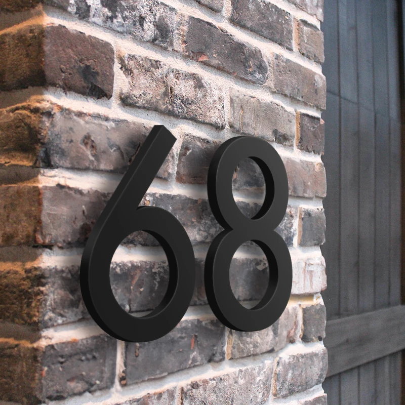1030cmFloatingHouseNumberLettersModernDoorSignAlphabetHome