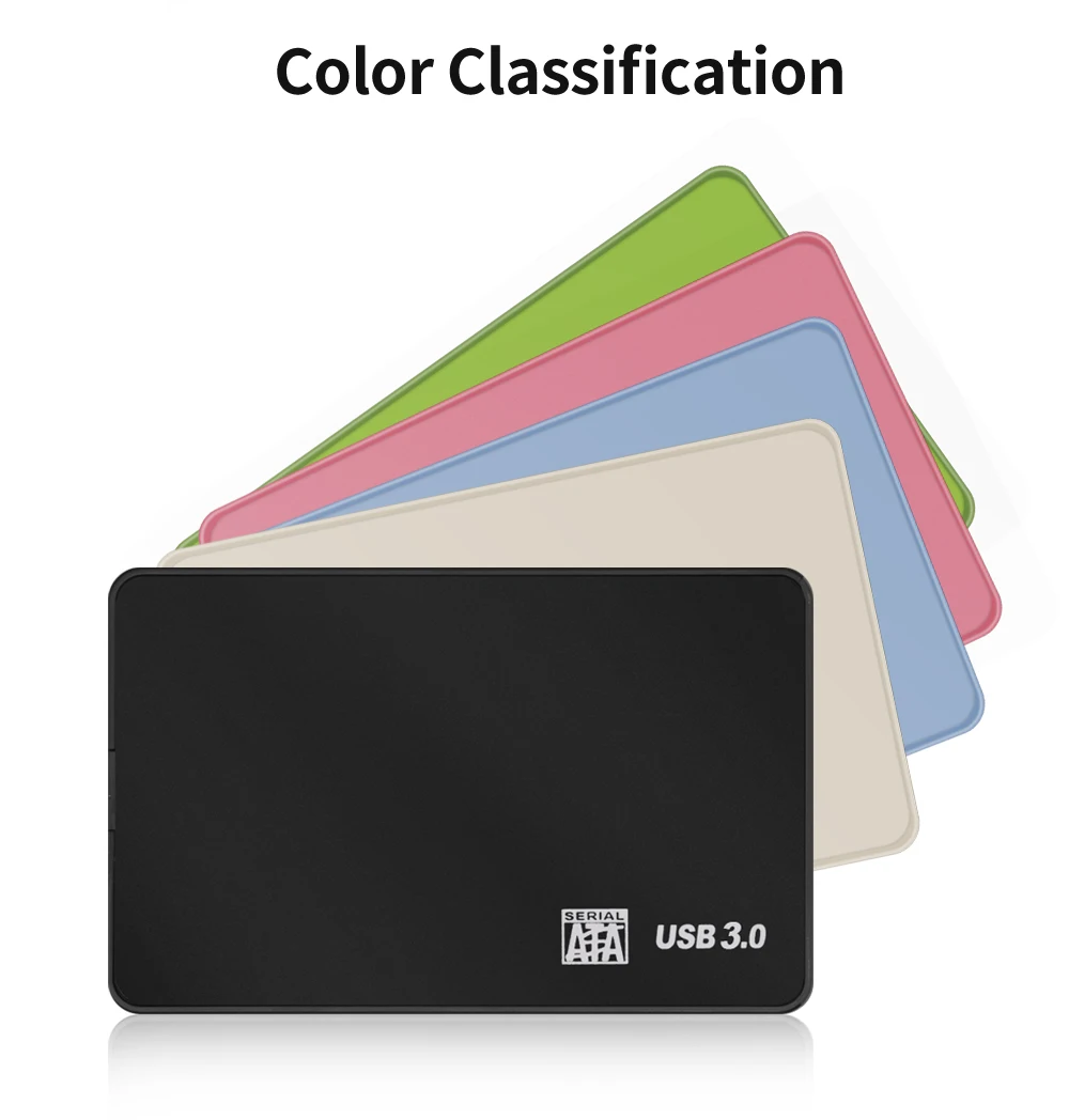 External HD Case USB 3 USB2.0/3.0 For SSD Hard Disk Drive HDD Box/Enclosure Pocket 2.5 HD SATA to USB Up to 10TB 5Gbps