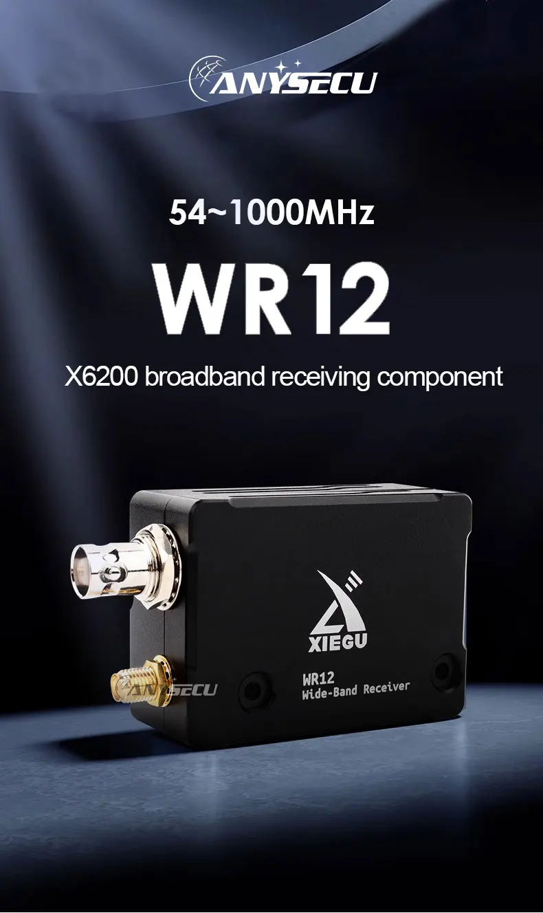 XIEGU WR12 Wide-Band Receiver 54-1000MHz X6200 Shortwave Radio Expansion Module
