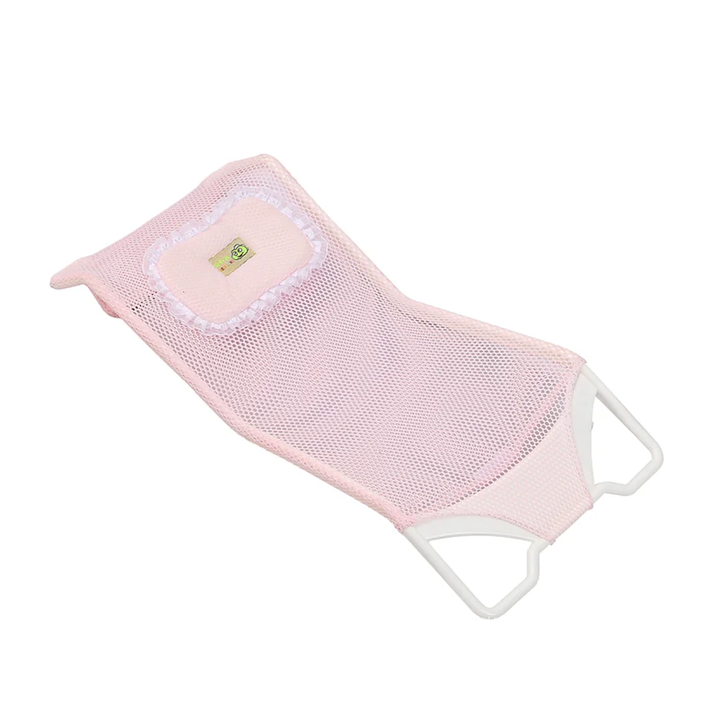 Newborn Infant Safety Anti-slip Security Bath Pad baby bath support pad baby bath seat Baby Shower Bath Tub Seat Support Pink