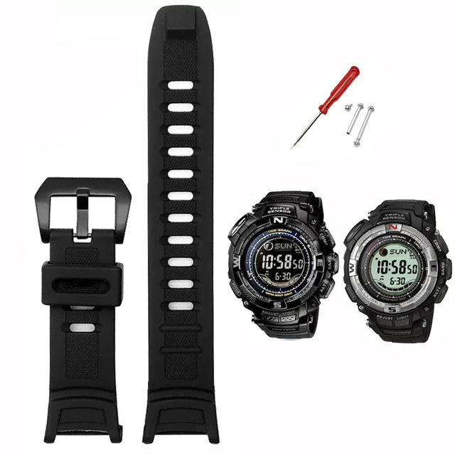 For Casio 3206 3135 PRW-1500 PRW-1500Y Silicone Strap PROTREK Men