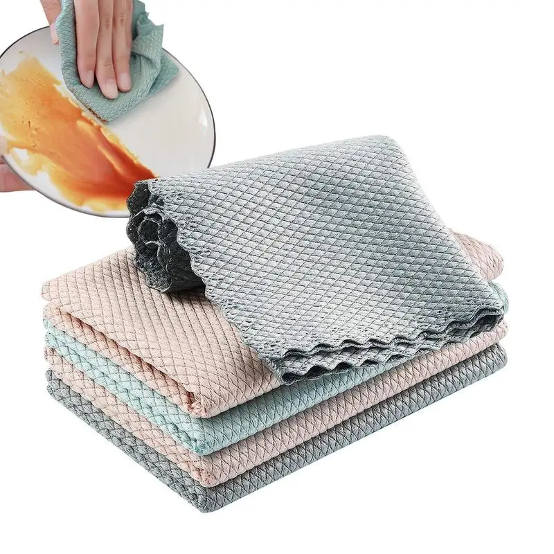

Microfiber Towels Cleaning Shiny Wipes Cleaning Towels Washable Dish Rags Cleaning Towels Lint Free For Window Kitchen