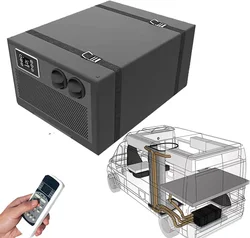Aspligo Automotive Electric Air Conditioner 12V 24V All-in-one Embed Air Conditioner with Remote Control for RV Campervan Truck