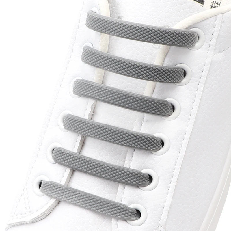 16 Stück/Set, modische Silikon-Schnürsenkel, elastisch, für Sneaker, Schnürsenkel ohne Schnürsenkel, für Kinder und Erwachsene, zum einfachen und schnellen Anziehen, Gummischnürsenkel.