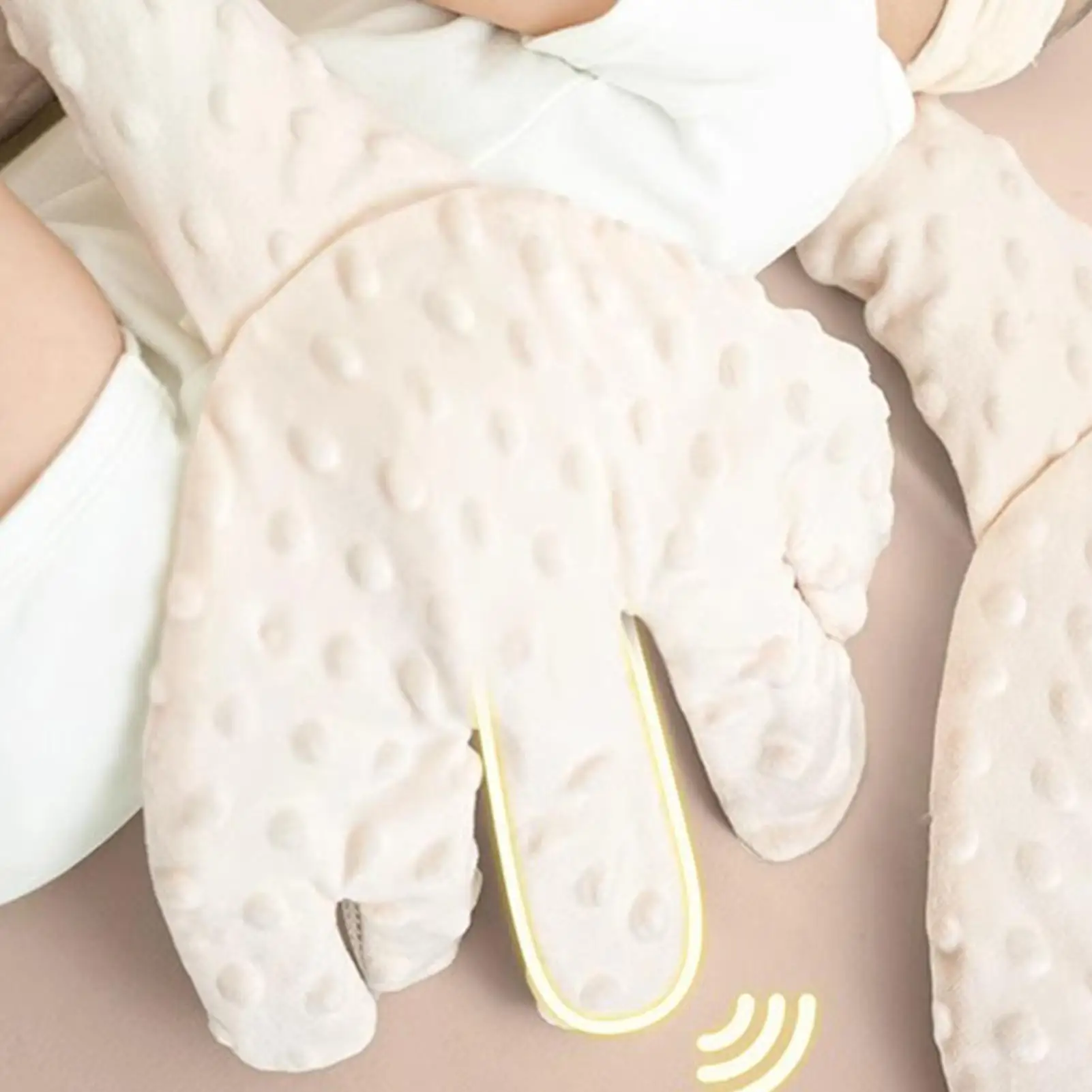 Baby Sleeping Patting Pillow with Soothing Palm Remote Control Electric Baby Hand Pillow Soothing Doll Palm Patting for Toddler