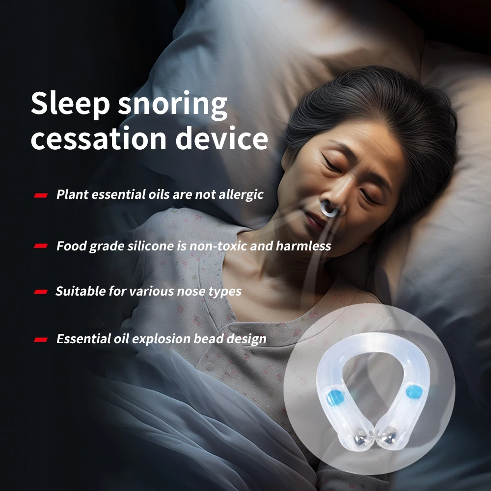 Anti Snoring Magnetic Nose Clips HELP Breathe Better Easy Breathing Improve Sleep Aid Apnea Night Device Sports Nasal Strips