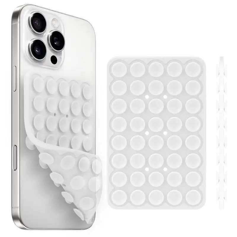 Silicone Suction Cup Phone Holde Multifunctional Fixed Anti-slip Mobile Fixture Double Sided Detachable Phone Rubber Sucker Pad - Image 21