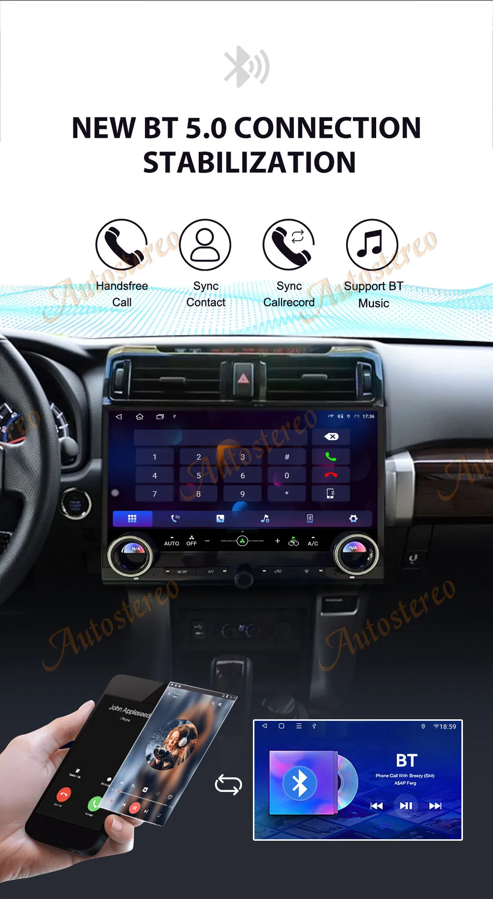 15 Inch Carplay For Toyota 4Runner 2009-2022 Android 13 Car GPS Navigation Multi