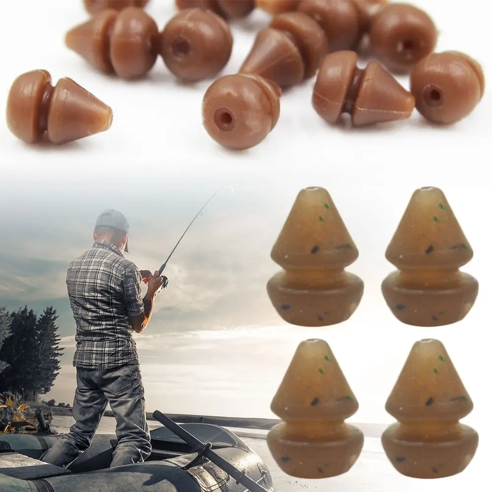 50PCS New Ronnie Rig Outdoor Sports Pop UP Boilies Stop Hook Stops Beads, Fishing Hair Chod Carp Fishing Stoper, Fishing Accessories, Fishing Tackle