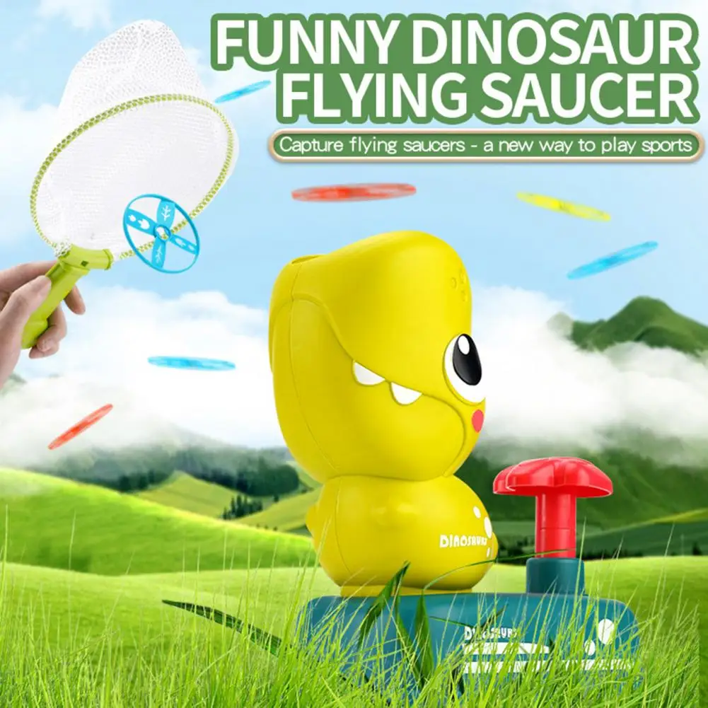 

Outdoor Toy for Kids Outdoor Fun for Kids Flying Disc Launcher Family Game for Catching Chasing Ideal Birthday Gift for Boys