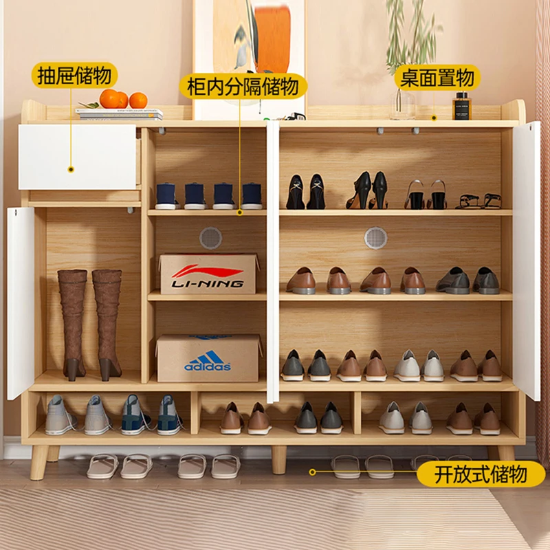 Wooden Coat Shoe Rack Closet Hanging Household Storage Organizers Live Room  Furnitur Zapateras Para Ahorrar Espacio Shoe Stand - AliExpress