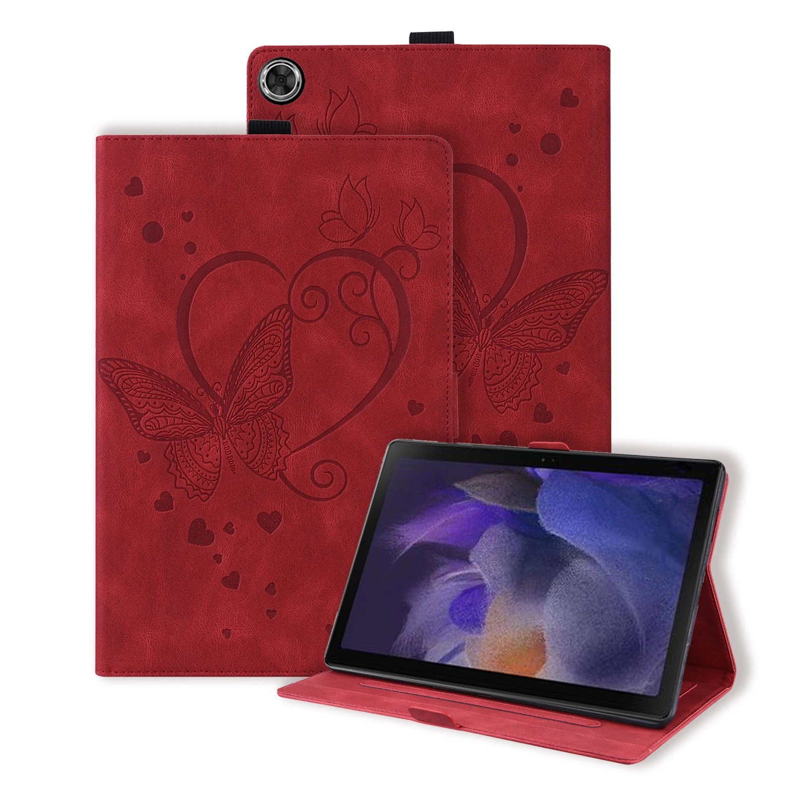 Elegant Butterfly PU Leather Stand Case