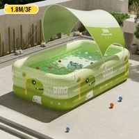 Grande piscine gonflable pliable, Portable, intérieur et extérieur, jardin familial, bain d'eau, jouet pour enfant et adulte, cadeau 2