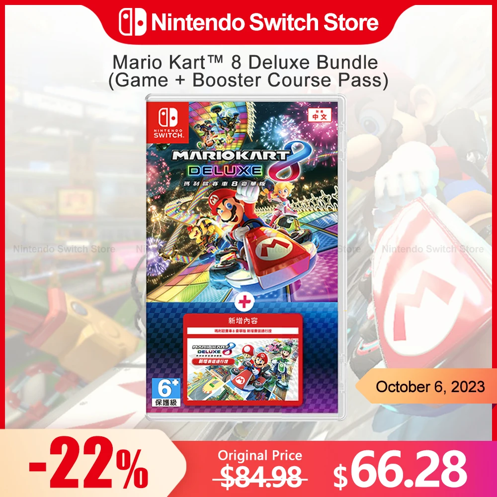 Mario Kart 8 Deluxe Bundle (Game + Booster Course Pass) Nintendo Switch Game Deals 100% Scheda Di Gioco Fisica Originale Per Switch
