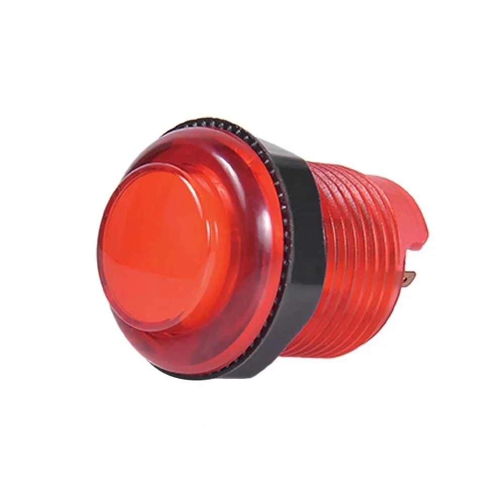 Baolian LED 조명 푸시 단추, 마이크로 스위치 비디오 아케이드 조이스틱 게임기 캐비닛 DIY, 5V, 28mm, 24mm, 4 핀, 5 개