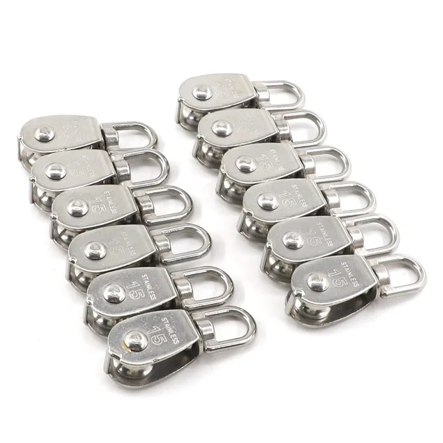 5Set/Táska Napfényes Háló Alkatrészek Ss304 Rozsdamentes Acél Szíjtárcsa Mozgatható -Cső -Bilincs Teleszkópos Napernyő Nettó Kiegészítők - Image 4