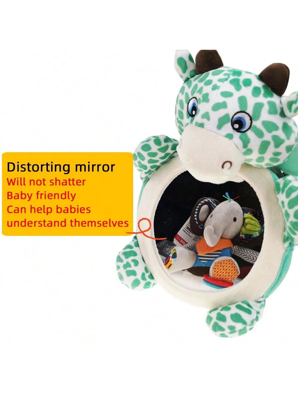 Baby safety rearview mirror Haha mirror Car baby reverse seat observation Large field rearview assist