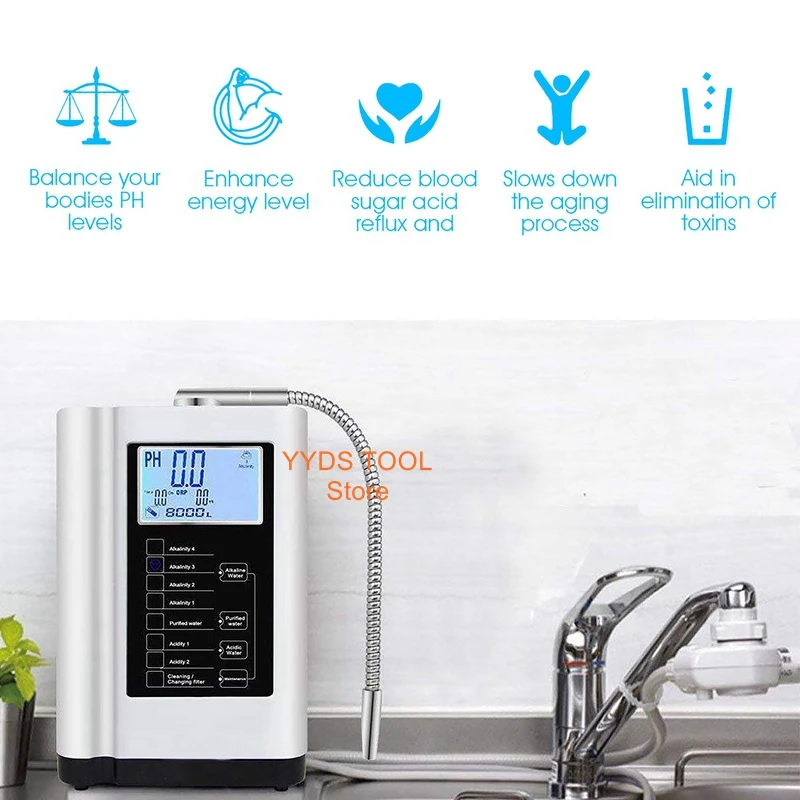 

Household multifunctional hydrogen-rich water machine wall-mounted small molecular group electrolysis water machine