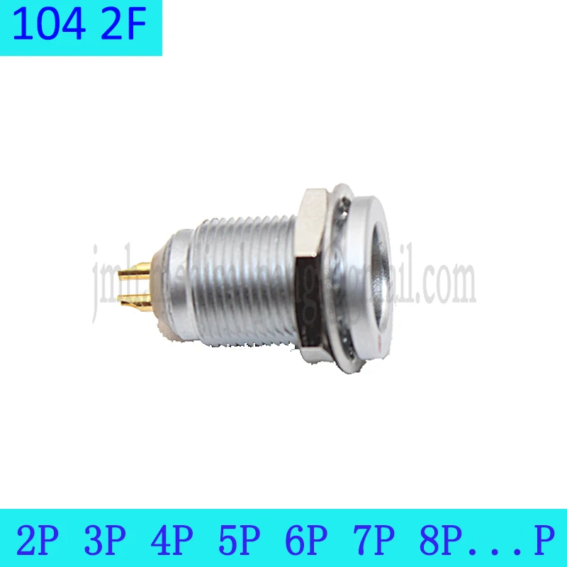 Compatível Fischer 104 2f M15 11 16 19p Fixo Comum e à Prova d Água Fêmea Soquete Porca Fixa no Interior do Chassis