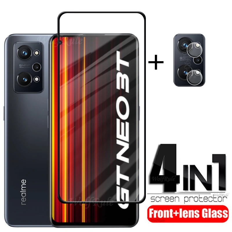 4-In-1 Per Oppo Realme Gt Neo 3T Vetro Per Realme Gt Neo 3T Protezione Per Schermo Intero In Vetro Temperato Per Realme Gt Neo 3 2T 3T 5 Vetro Per Len