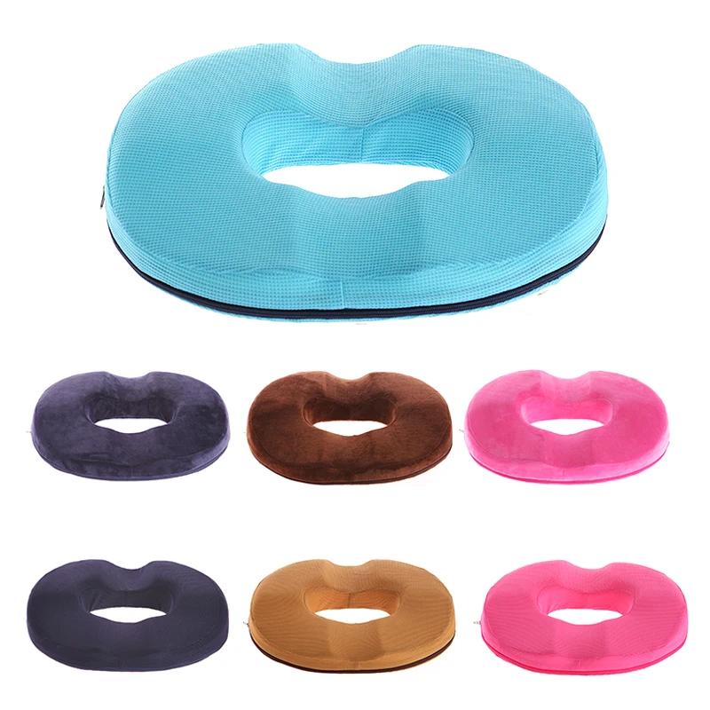 Male Female Unisex Hemorrhoid Seat Cushion Tailbone Pain Relief Therapy Donut  Pillow Prostate Care Soft Orthopedic Chair Pad - AliExpress