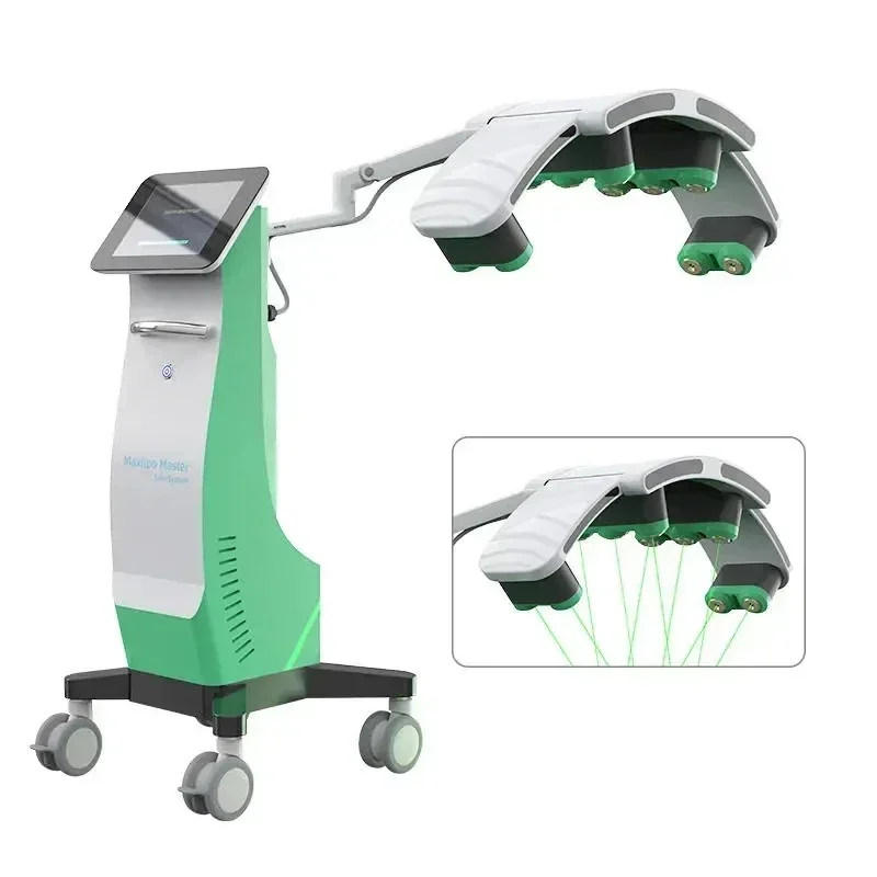10D Maxlipo 마스터 치료 통증 상처 치유 532nm Lipolaser 모양 슬리밍 기계 지방 분해 지방 제거 체중 감량 화상 지방