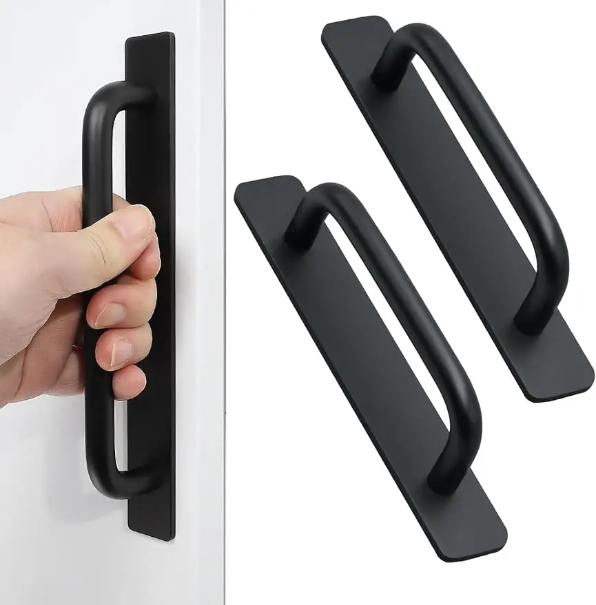 

Self-Stick Instant Cabinet Drawer Handles Pulls 2pcs Aluminum Alloy Push Pull Handles Helper with Adhesive Door Handle